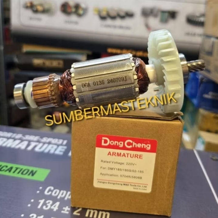 ARMATURE DONGCHENG DMY185 DMY185S DMY02-185 ANGKER ROTOR MESIN CIRCULAR SAW DONGCHENG DMY 185 DMY 18