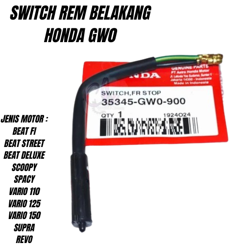 SWITCH REM BELAKANG BEAT FI SCOOPY GW0