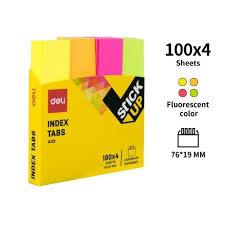 

DELI - INDEX TAB PENANDA 4 WARNA CERAH /STICKY NOTE /MEMO 76X19MM 100 SHEET EA11202
