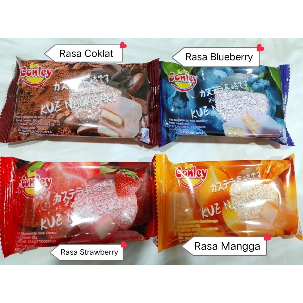 

Kue NAGASAKI Viral Conley Uk 35gram ( 4 Varian Rasa bisa Mix ya ) Kenyal Nikmat dan Best Quality