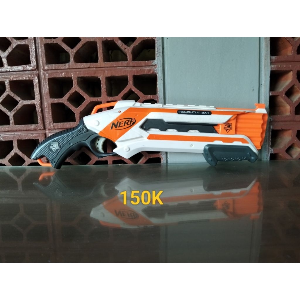 nerf pistol mainan roughcut 2x4