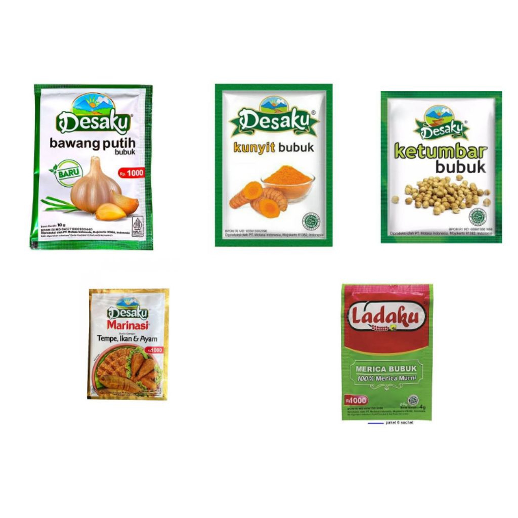 

Desaku ketumbar bubuk / Lada Bubuk / Kunyit bubuk / bumbu marinasi bubuk / Bawang putih