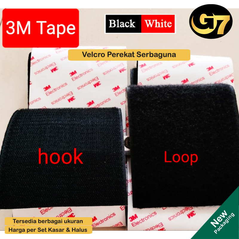 Velcro Tape Perekat Double Tape Super Strong 3M Fastener Nylon Velcro 10Cm 5Cm Tape Hook Dan Loop