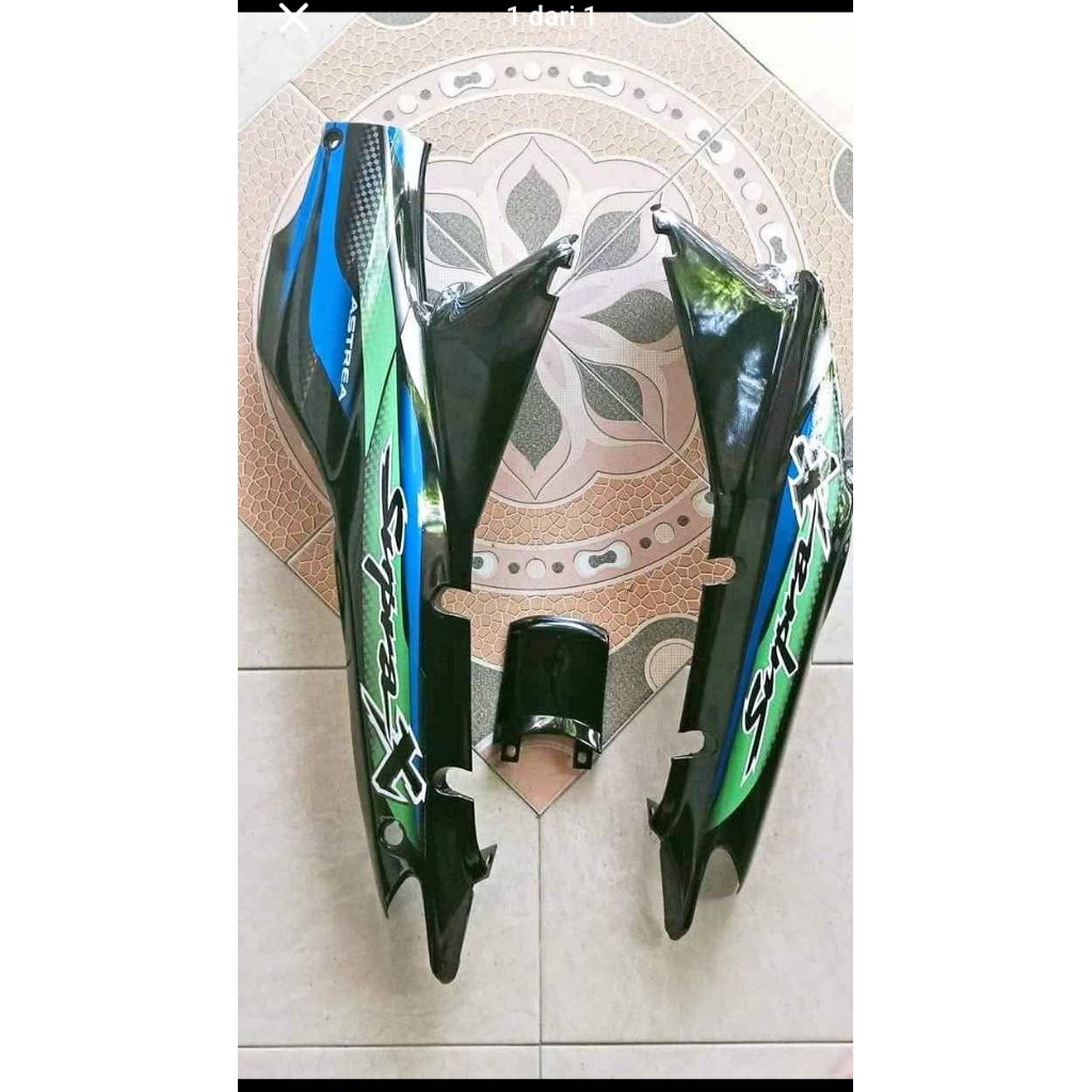 cover body Supra x lama body belakang Supra x lama kanan kiri