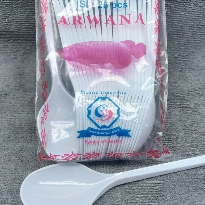 SENDOK MAKAN/SENDOK PLASTIK ARWANA BIASA(1BKS)