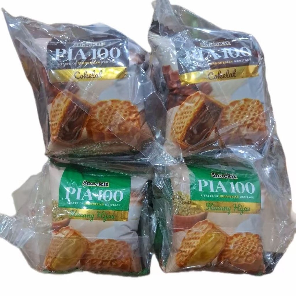 

SNACKIT PIA 100 KUE PIA COKELAT | KACANG HIJAU NETTO 10 PCS X 23 GR MURAAH
