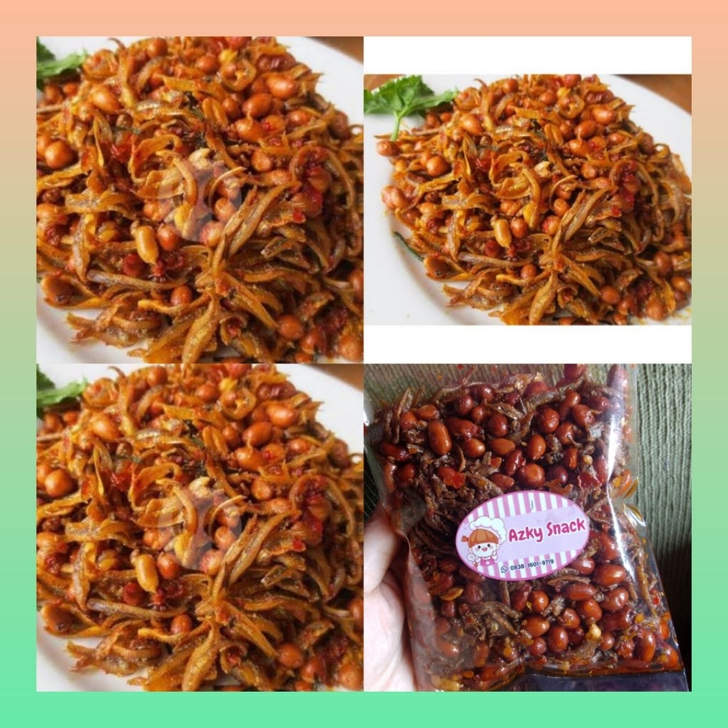

Teri balado kacang 200 gram | Teri kacang sambal balado pedas gurih manis | Teri balado kacang siap saji 200 gram | Cemilan ikan teri balado kacang | Teri kacang pedas balado