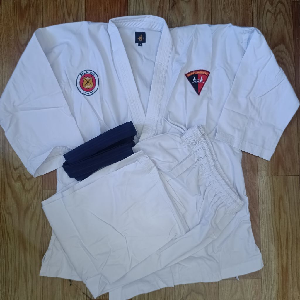Baju JUDO Brimob Putih / Baju Bela Diri Brimob / Baju Judo Brimob
