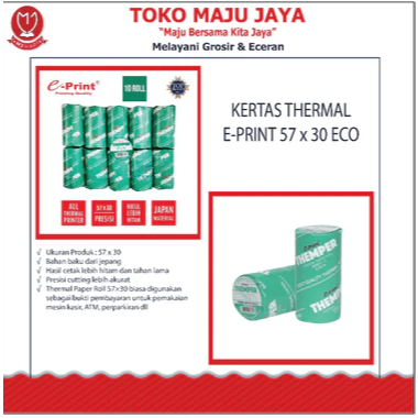 

KERTAS THERMAL E-PRINT 57 x 30 ECO 1 PACK