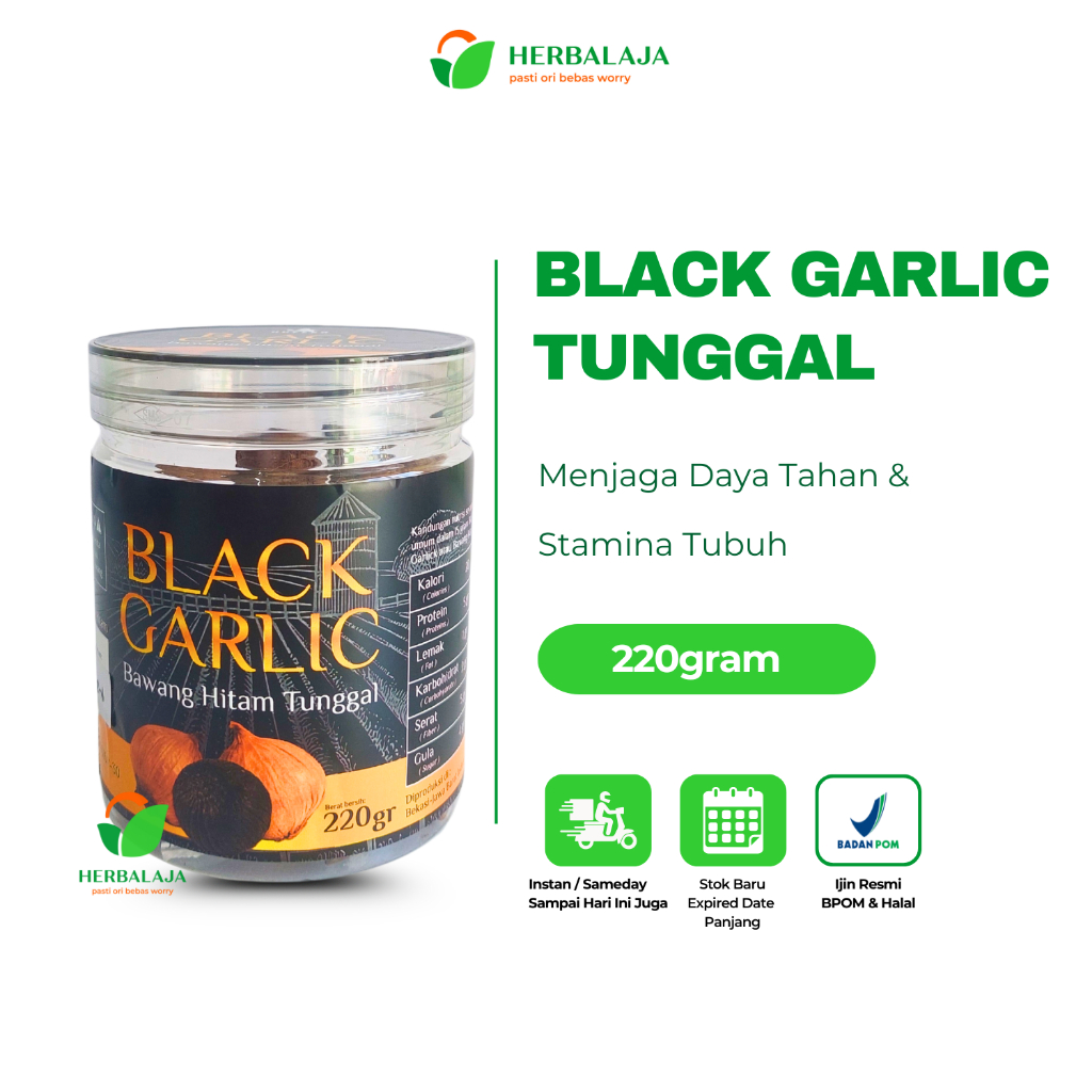 

Blackgarlic Tunggal Imun Booster Bawang Hitam Lanang Original Herbal Kolesterol Alami