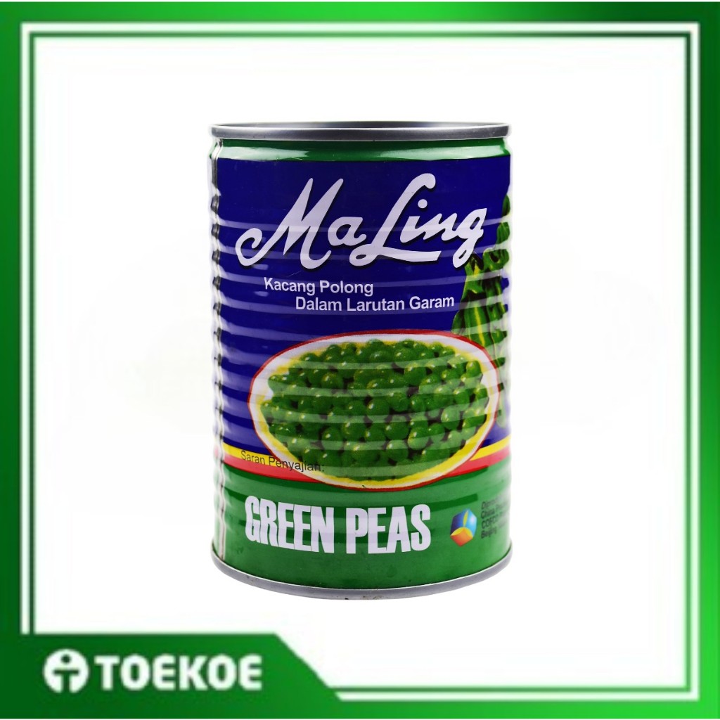 

TOEKOE MaLing Kacang Polong Kaleng Green Peas 397 Gr