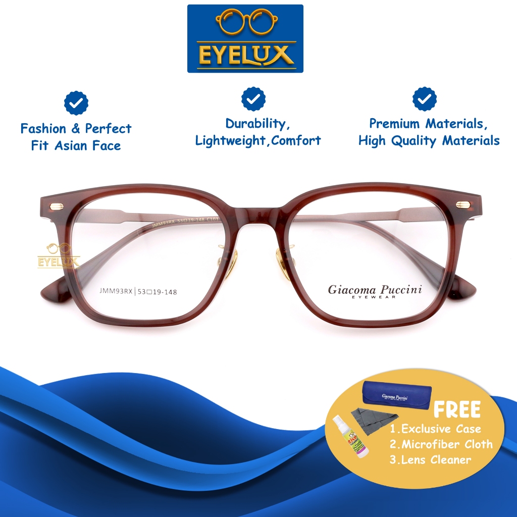 Giacoma Puccini Eyewear / GP JMM-93RX / 53-19-148 / Frame Kacamata Giacoma Puccini ORIGINAL