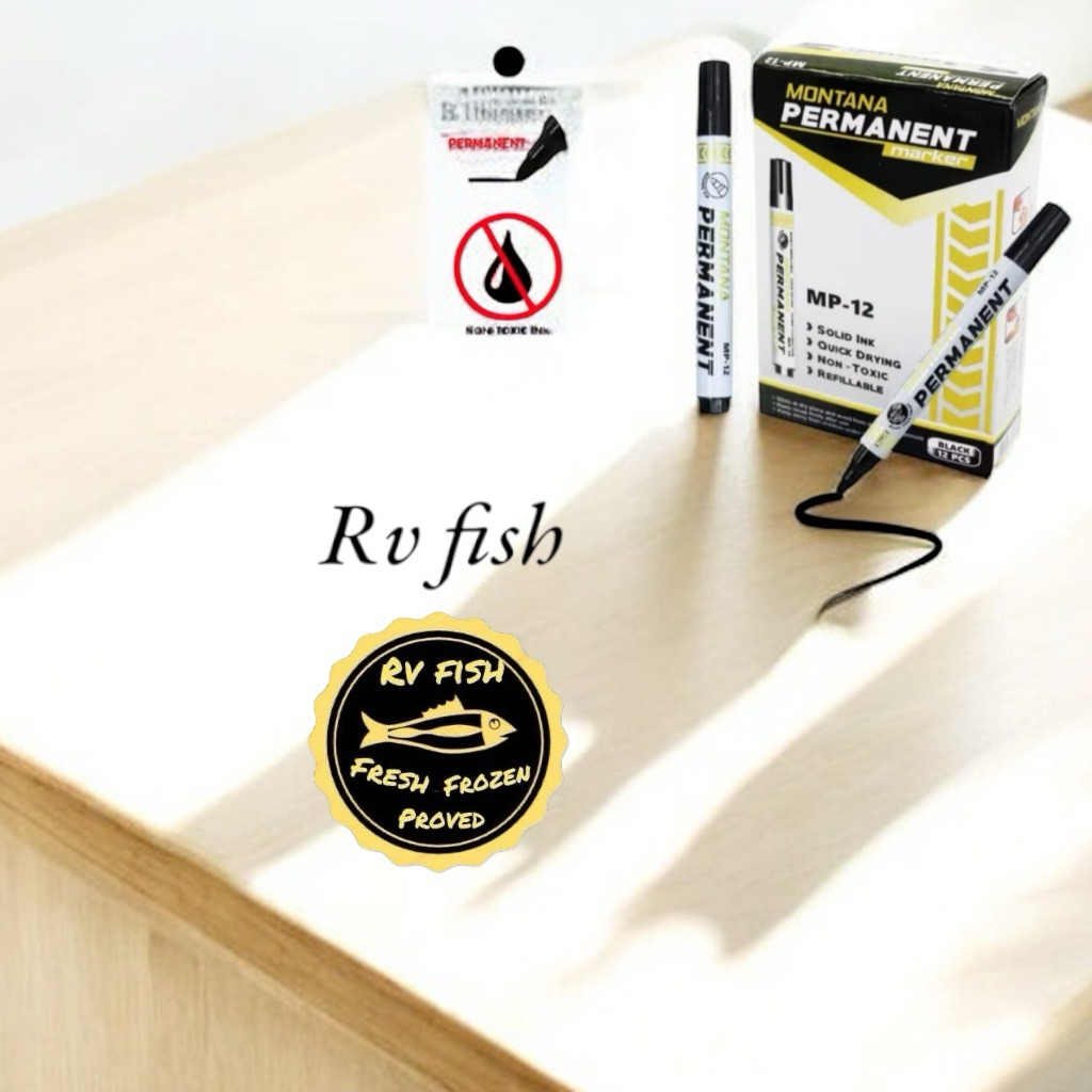 

Spidol Permanen maker Montana MP-12 / GM-118PM isi 12 pcs - Hitam