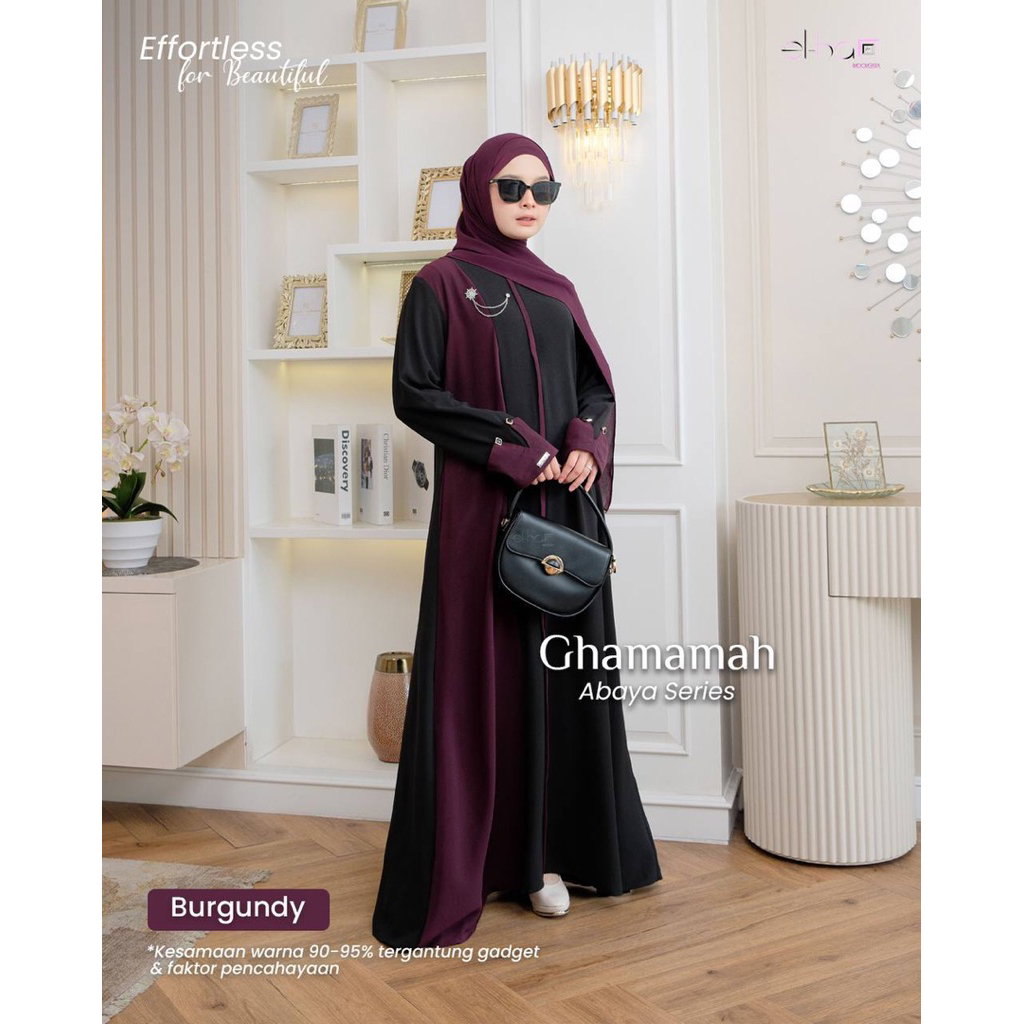 READY STOCK  Ghamamah Abaya by Elha Indonesia - GAMIS MURAH