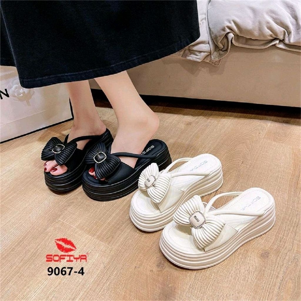 9067-4 Sofiya Ori Sandal Wedges Wanita Import / Sandal Wanita Korea
