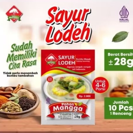 

SAYUR LODE Bumbu masak nusantara cap pohon mangga
