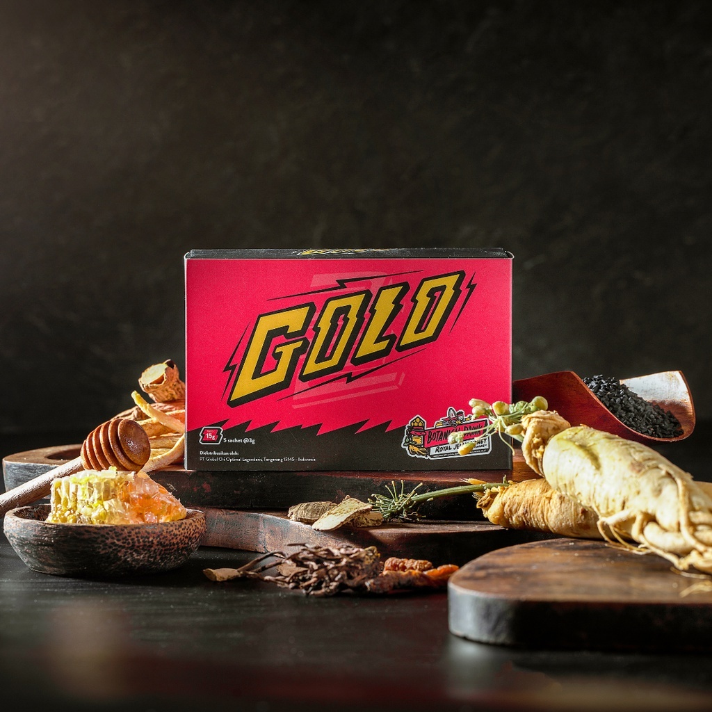 

Golo Ginseng 1 Box 5 Sachet Asli Original | Mister Gold Original Botanical Drink Serbuk