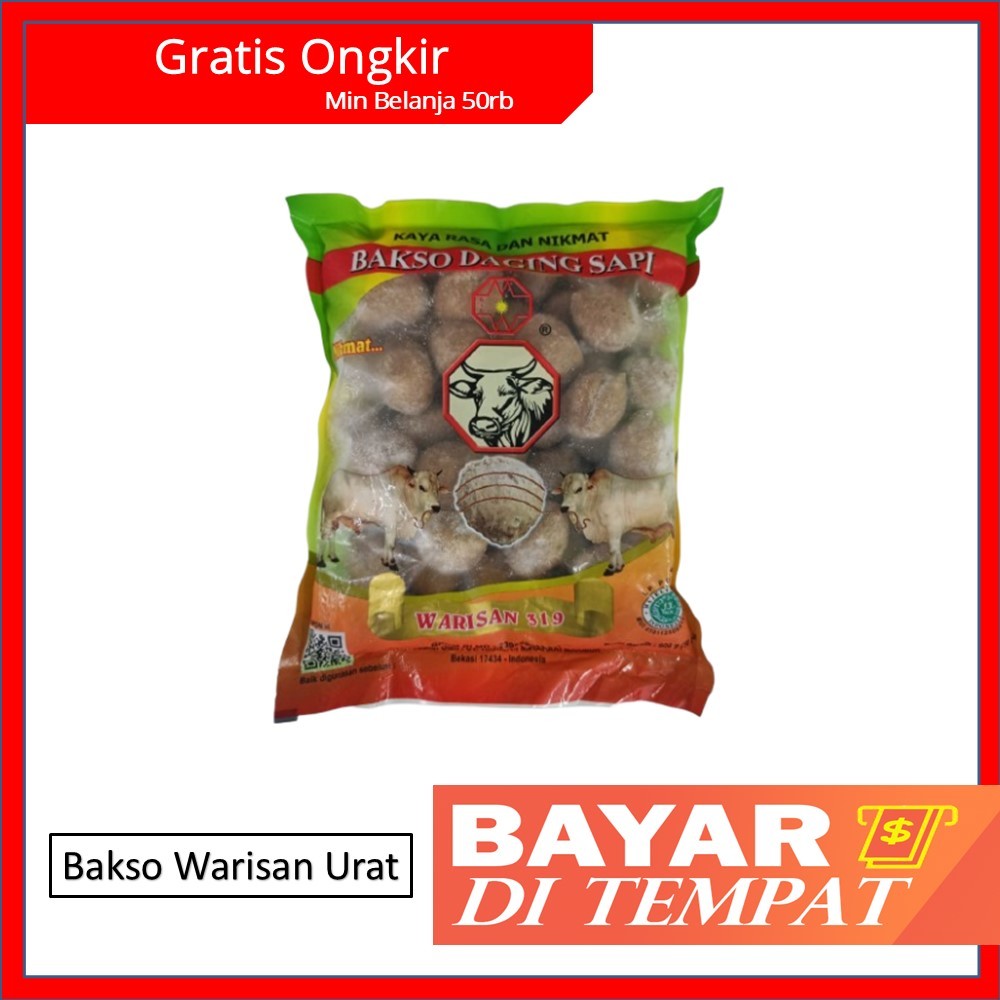 

Bakso Urat Warisan Frozen Food Premium - Daging Sapi Halal Spesial Kenyal Gurih