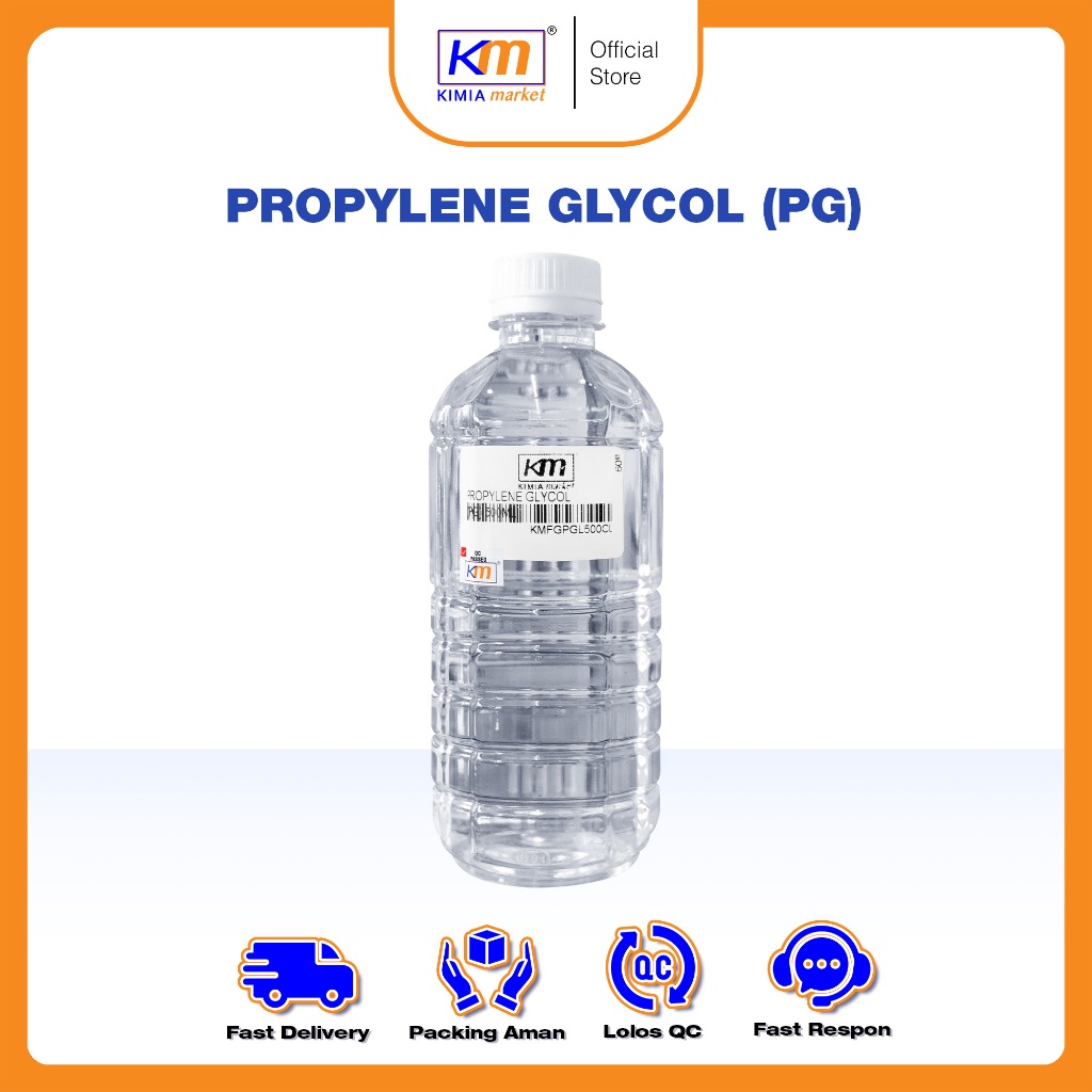 

Premium Pure Propylene Glycol Glicol 500ml Murni / PG USP Food Cosmetic Grade