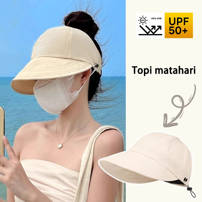 Topi Wanita Topi Pantai Wanita Berhijab Bucket Hat Topi Olahraga Wanita Topi Wanita Korea Style 2025