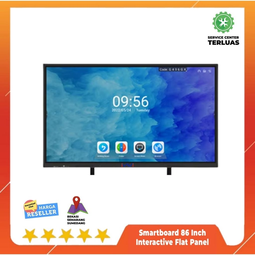 Smartboard Interactive Flat Panel 86 Inch Android