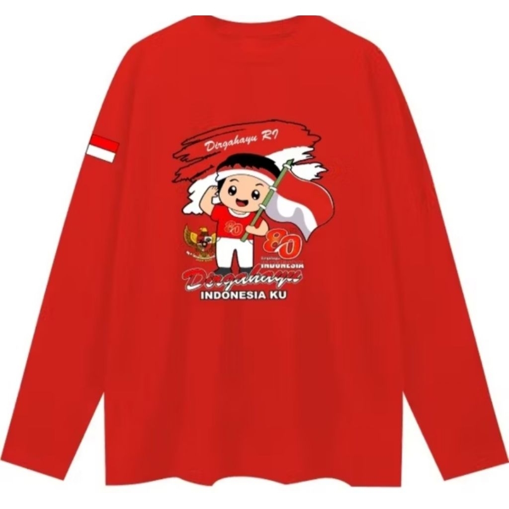 KAOS HUT RI LENGAN PANJANG KEREN