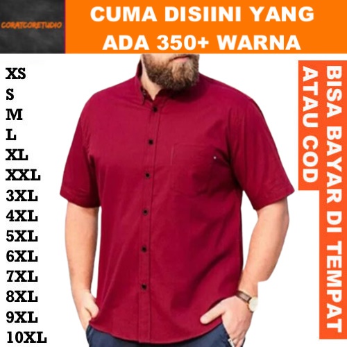 OT FASHION TC87 COLLECTION THE CLOVER 87 Surabaya Hem Laki Kemeja Pria Jumbo Big Size UkuranBesar Pe