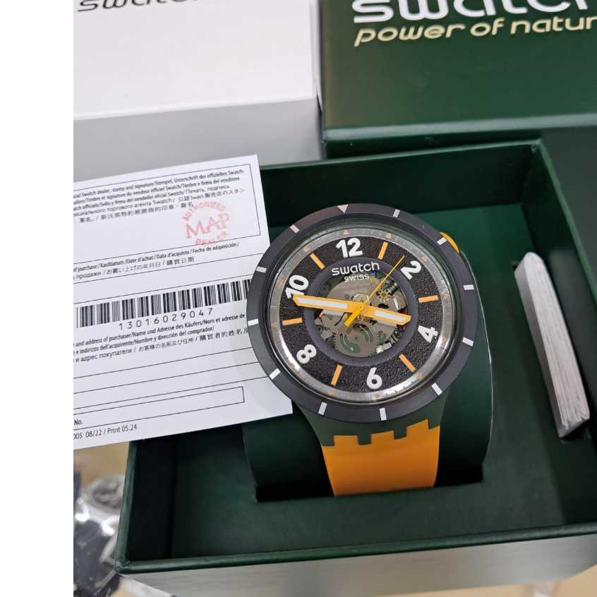 100% original  Jam Tangan Pria SWATCH SB03G107 Big Bold