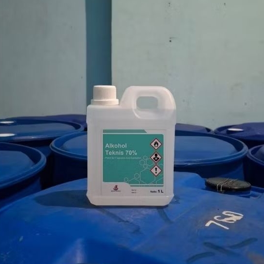 alkohol70% 1 Liter / Alkohol Teknis 70% / alkohol70% / Absolute teknis 70% / Disinfektan 70% 1 Liter