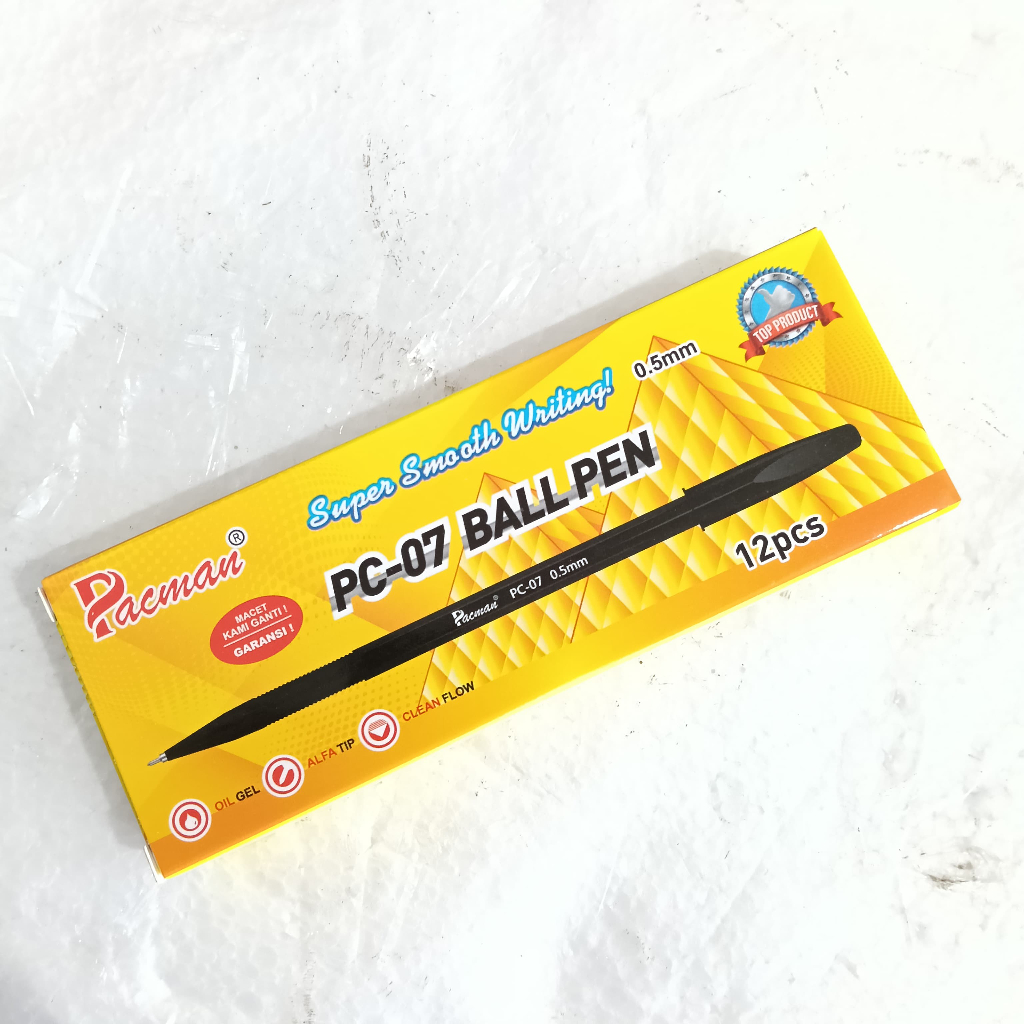 

1 PAK PENA PACMAN PC-07 BALL PEN 12 PCS
