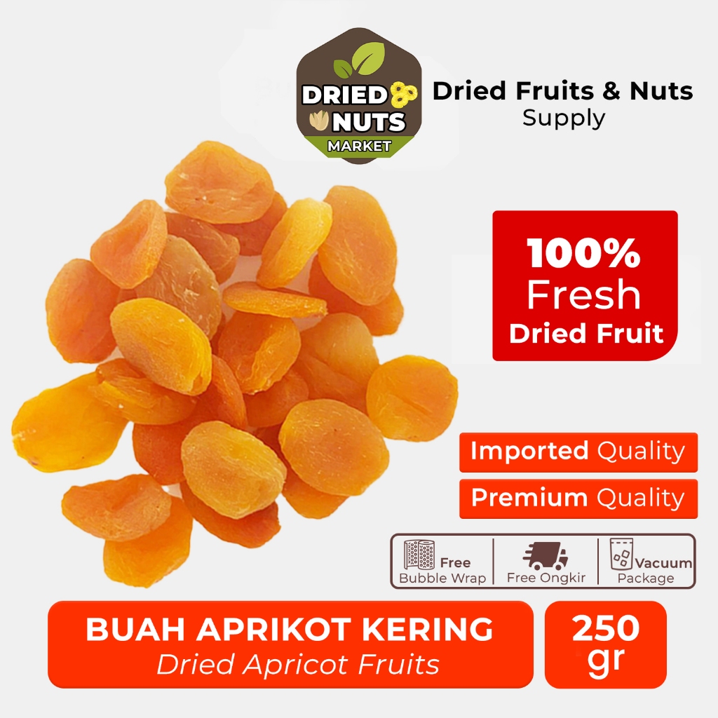 

Aprikot Kering Turki Premium 250gr | Dried Fruits Apricot
