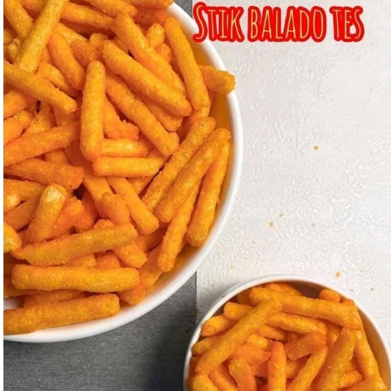 

STIK JAGUNG BALADO 1KG (1000GR) - JAGUAR MANDALA TES SNACK PEDAS BALADO