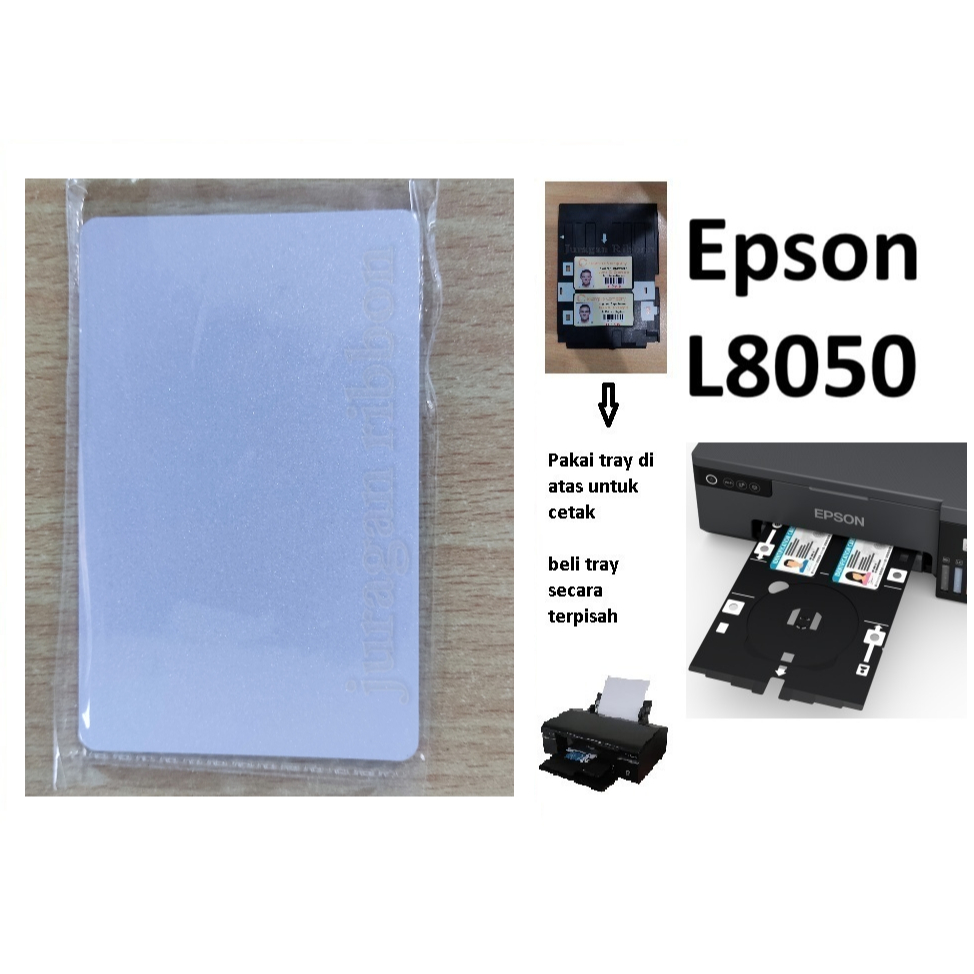 

inkjet id card warna silver