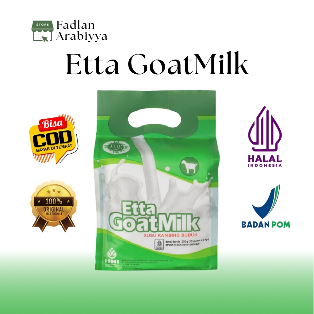 

Etta Goat Milk – Susu Kambing Ettawa Bubuk Original | Rekomendasi Pengganti ASI & Bantu Redakan Asma
