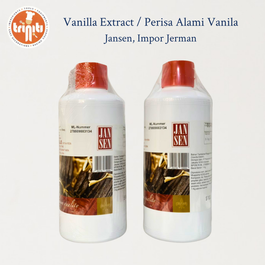 

Vanilla Extract Jansen 1KG/Vanilla Cair Jansen