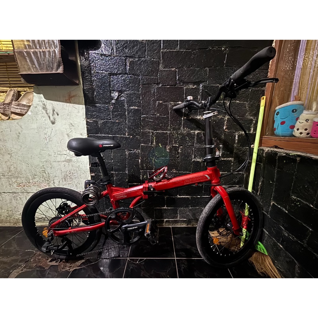 Sepeda Lipat Pacific Splendid 7.0 20 inci Alloy Hydraulic Merah - Bekas