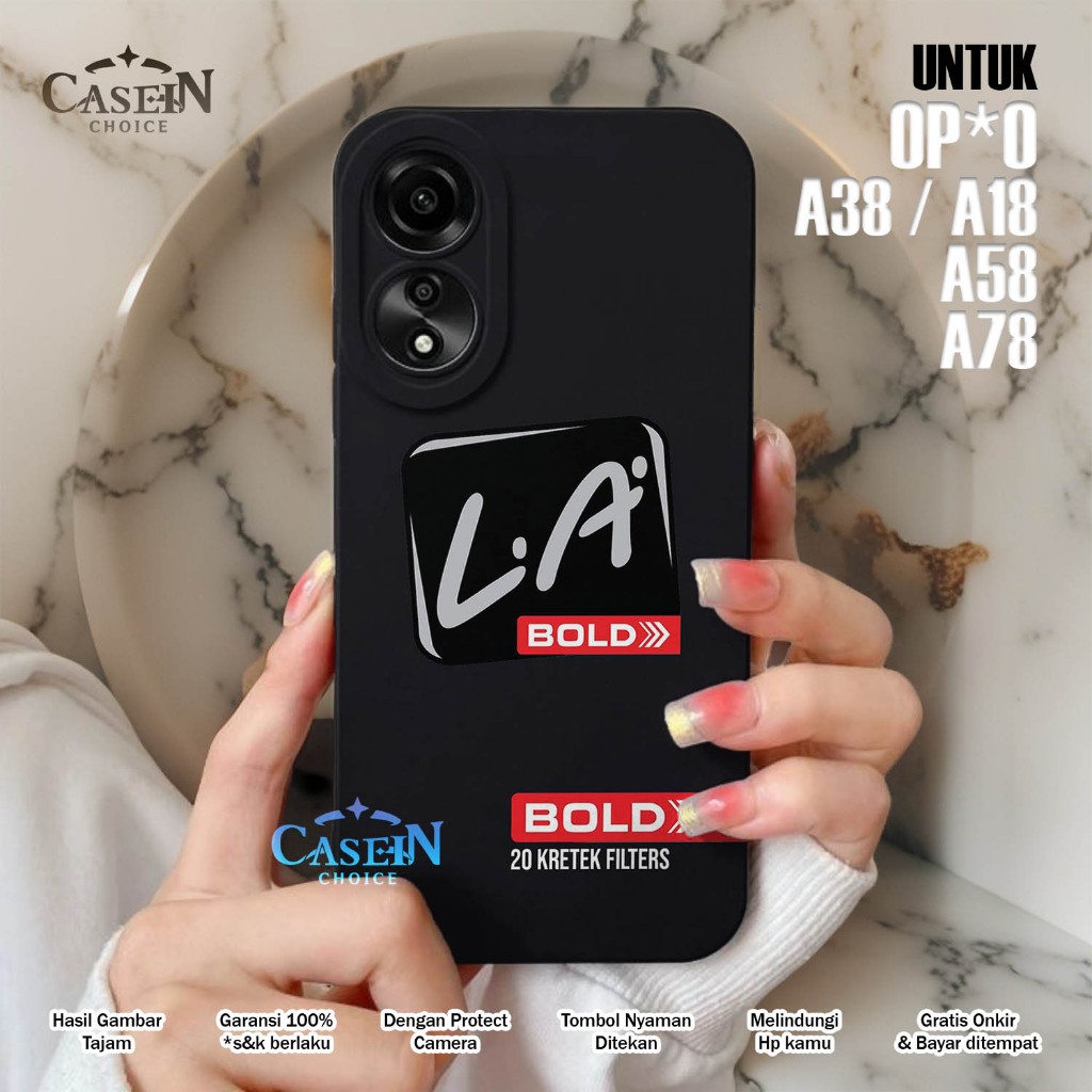 Casing OPPO A78  A58  A38  A18  - ROKOK SOFTCASE PROCAMERA CASE HANDPHONE