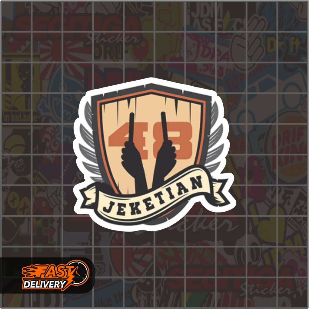 

Sticker Jeketian Ukuran 5.3 x 5 Cm