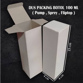 

Kardus Botol 100 ml Polos / Box Packaging Botol 100ml / Kardus 4x4x15cm