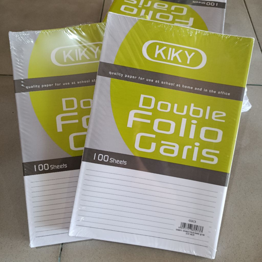 

100lembar double folio kiky
