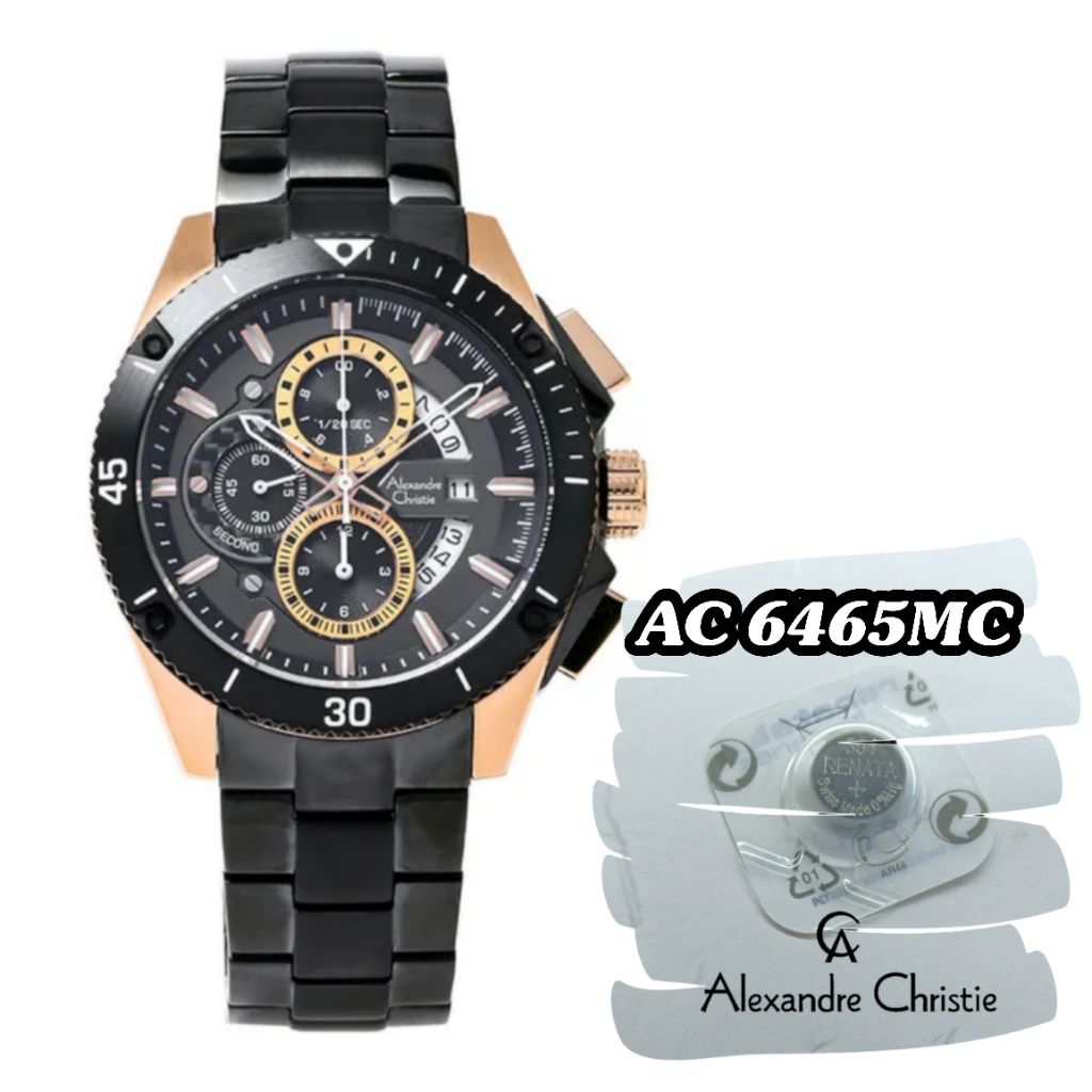 battrai jam tangan alexandre christie 6465mc battrai pengganti battrai original