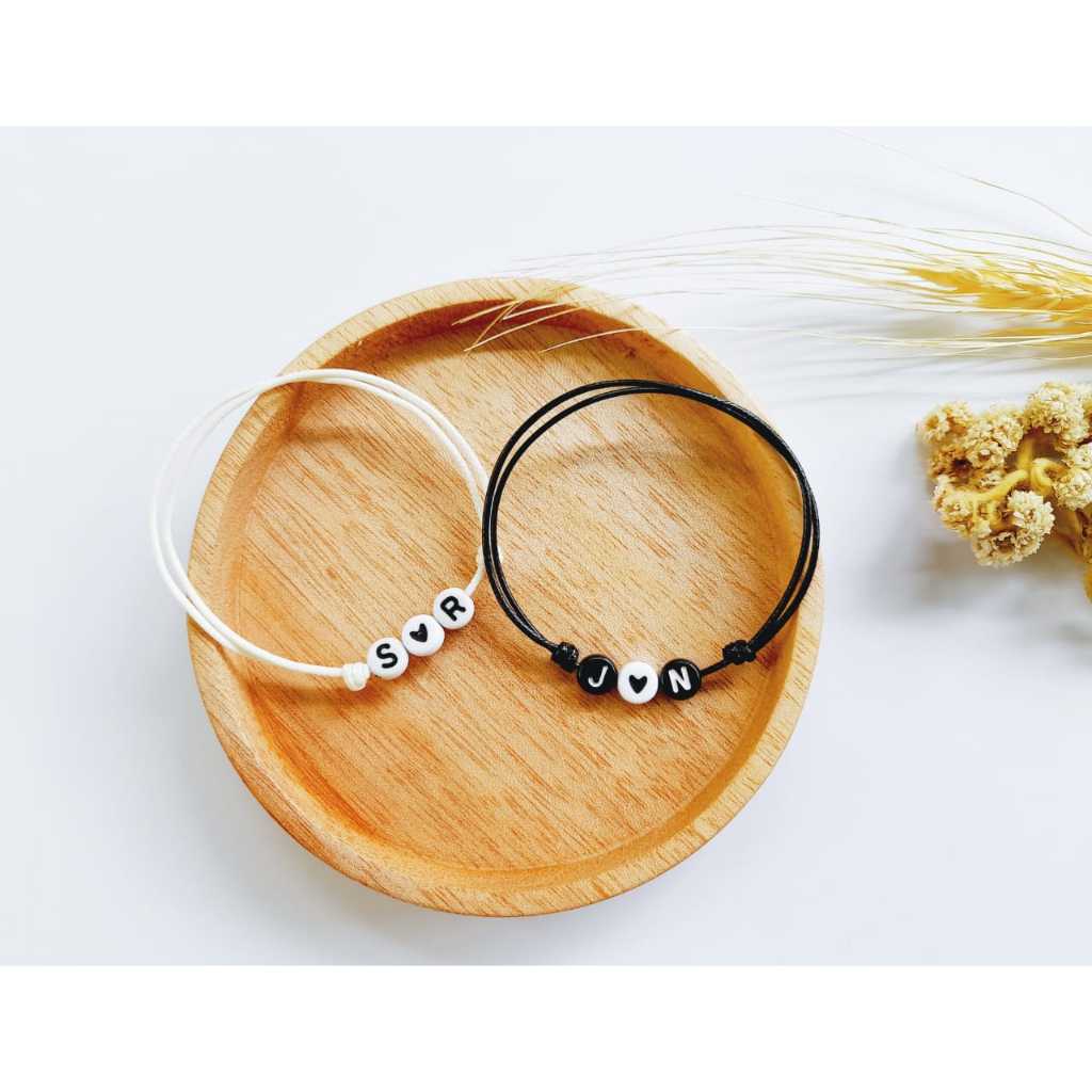 Gelang Couple Inisial / Gelang Couple