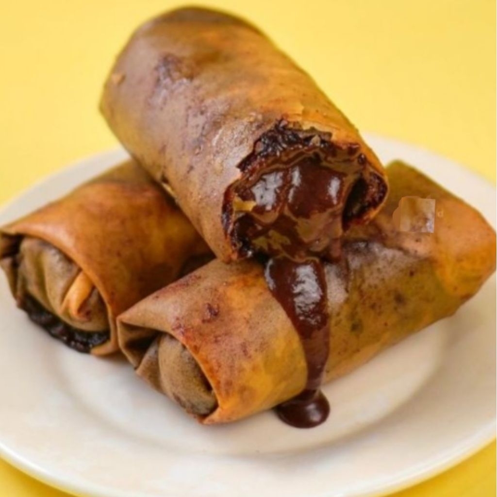 

lumpia pisang coklat lumer