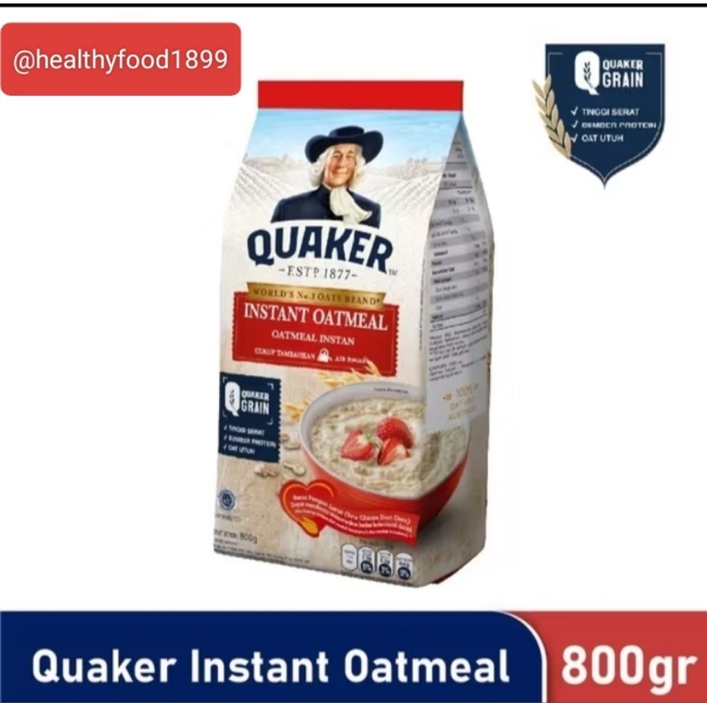 

QUAKER INSTANT OATMEAL 800 GRAM – Sarapan Sehat & Praktis
