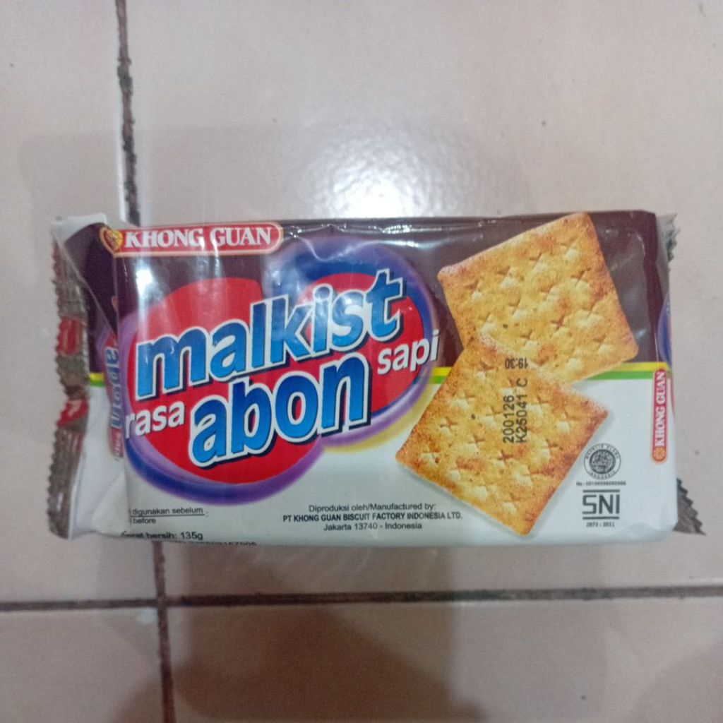 

Khong Guan Rasa Malkist Abon Sapi 135gr 1 Bungkus