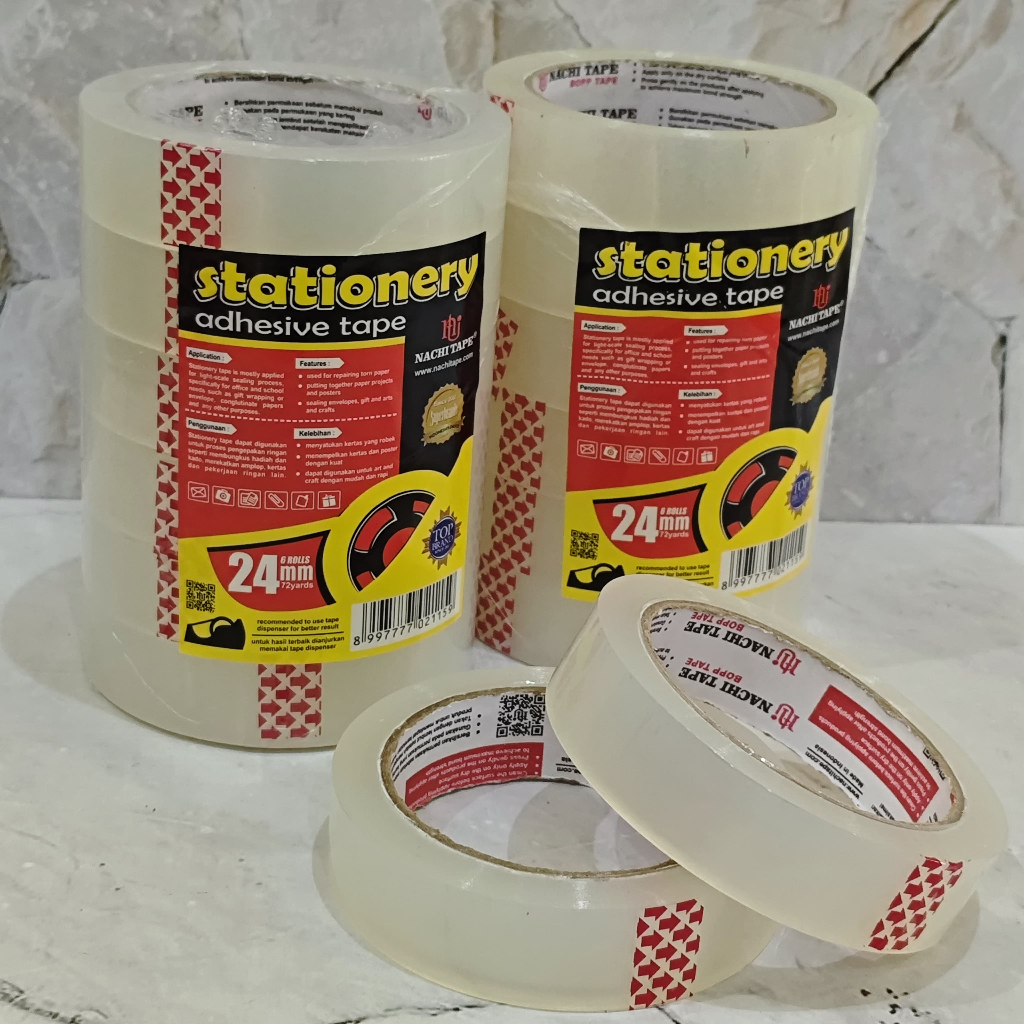 

SATUAN ( 1 ROLL ) Solatip Isolasi SHR Bening Nachi 1 Inchi 24mm x 72yard