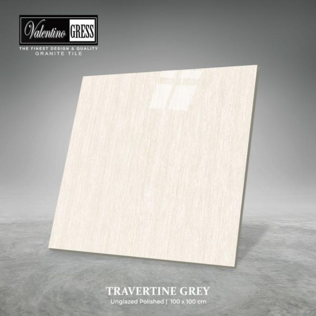 GRANITE VALENTINO GRESS 100X100CM - TRAVERTINE GREY