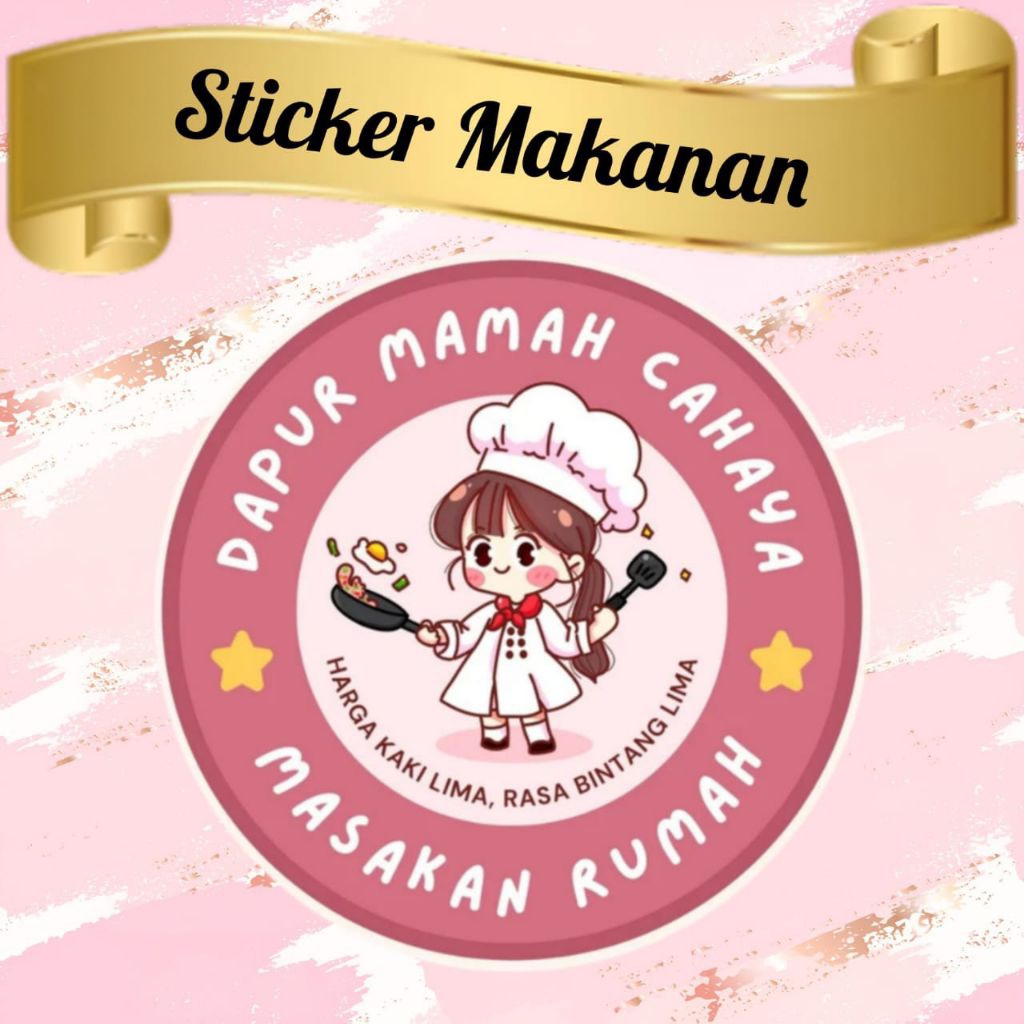 

STIKER PRODUK KEMASAN MAKANAN / DAPUR MASAKAN / BISA CUSTOM NAMA TOKO DAN NAMA PRODUK