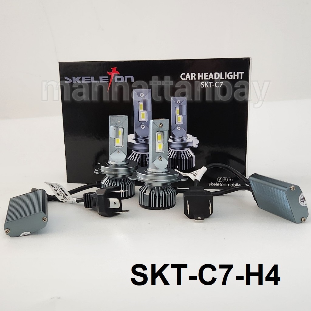 Lampu LED Mobil Skeleton CF6 dan C7 Soket H4, H11, HB3, HB4, H7