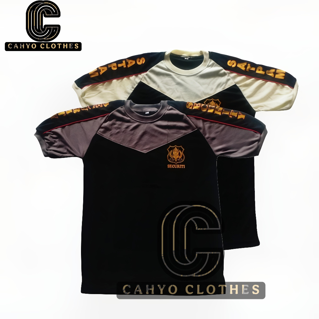 KAOS SATPAM SECURTY KOMBINASI BAJU SATPAM|BAJU SATPAM SECURITY|SATPAM KOMBINASI
